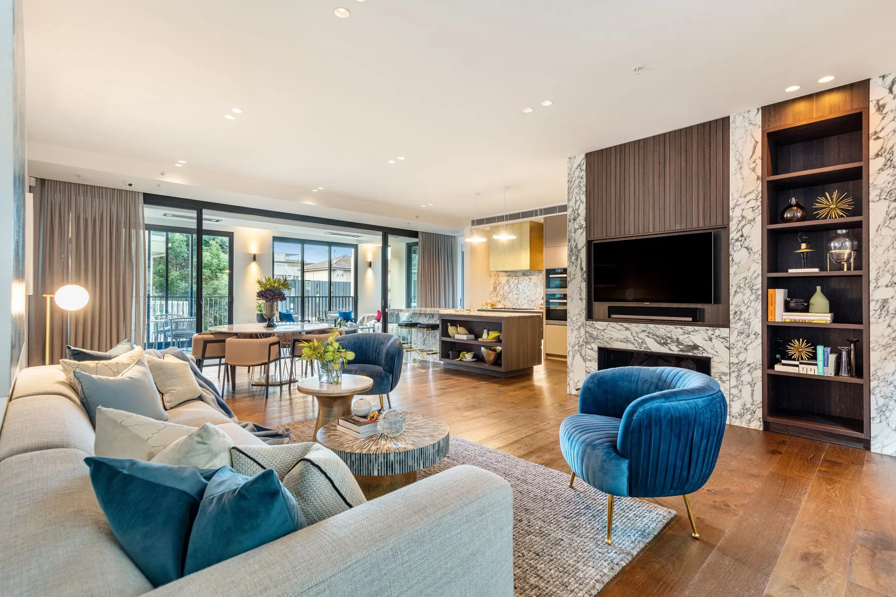 Luxury residential development living space