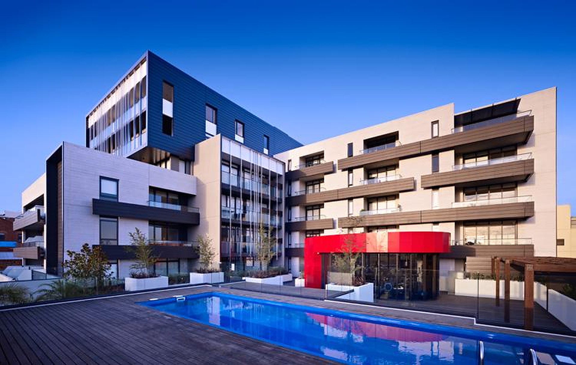 Charlie, Richmond — the completed residences and pool