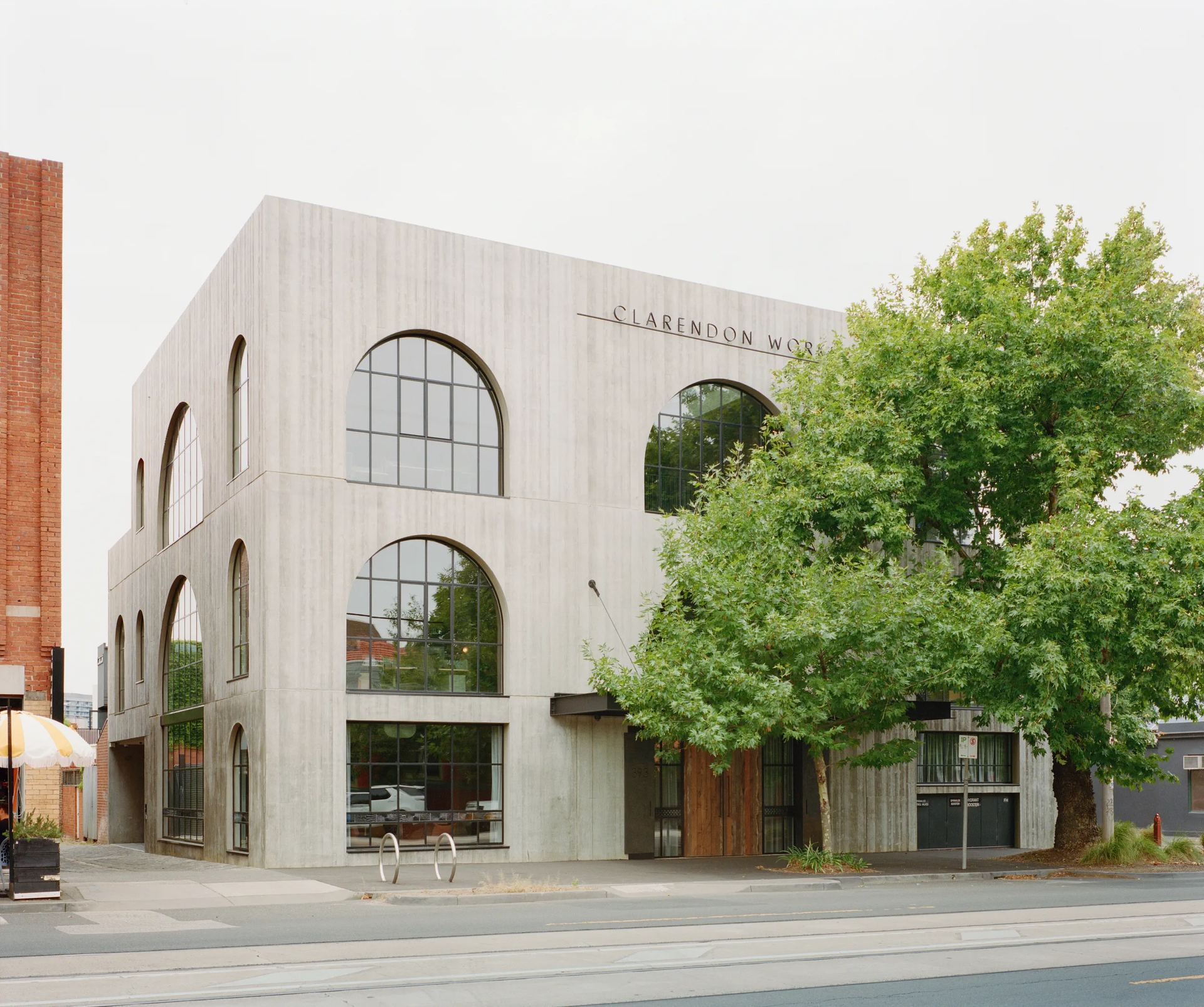 Clarendon, South Melbourne — arched masonry facade