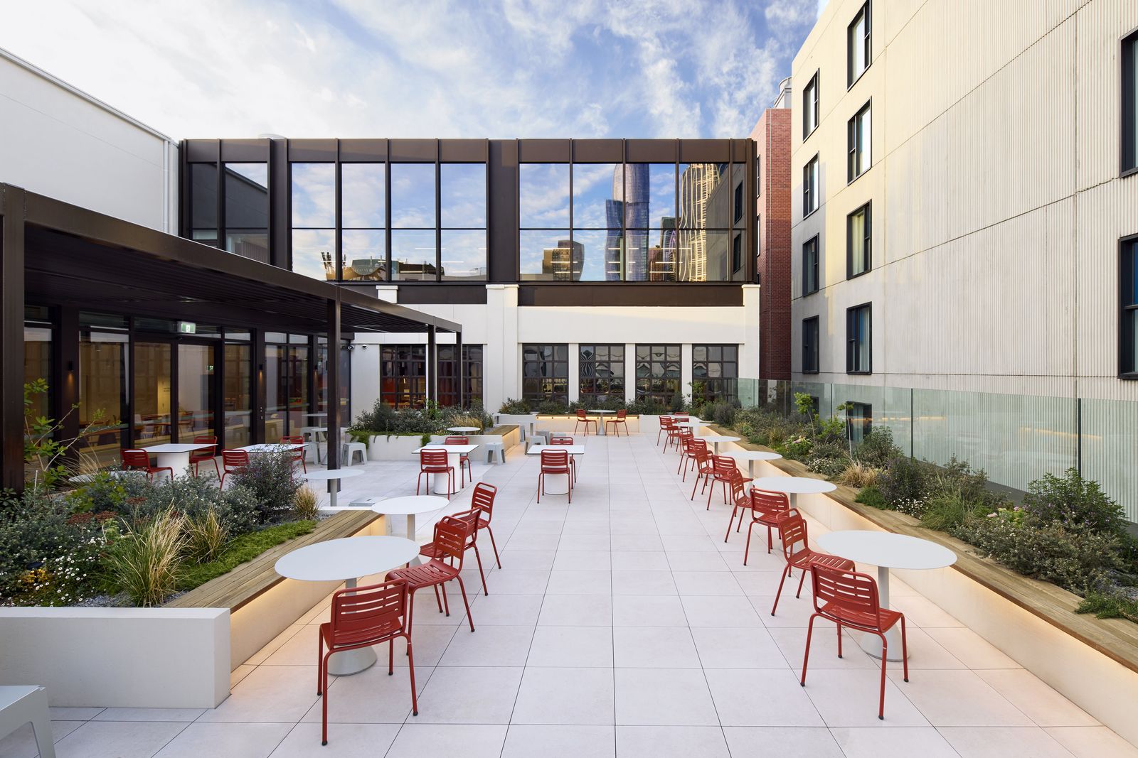 299 Bourke Street — rooftop terrace on the new level