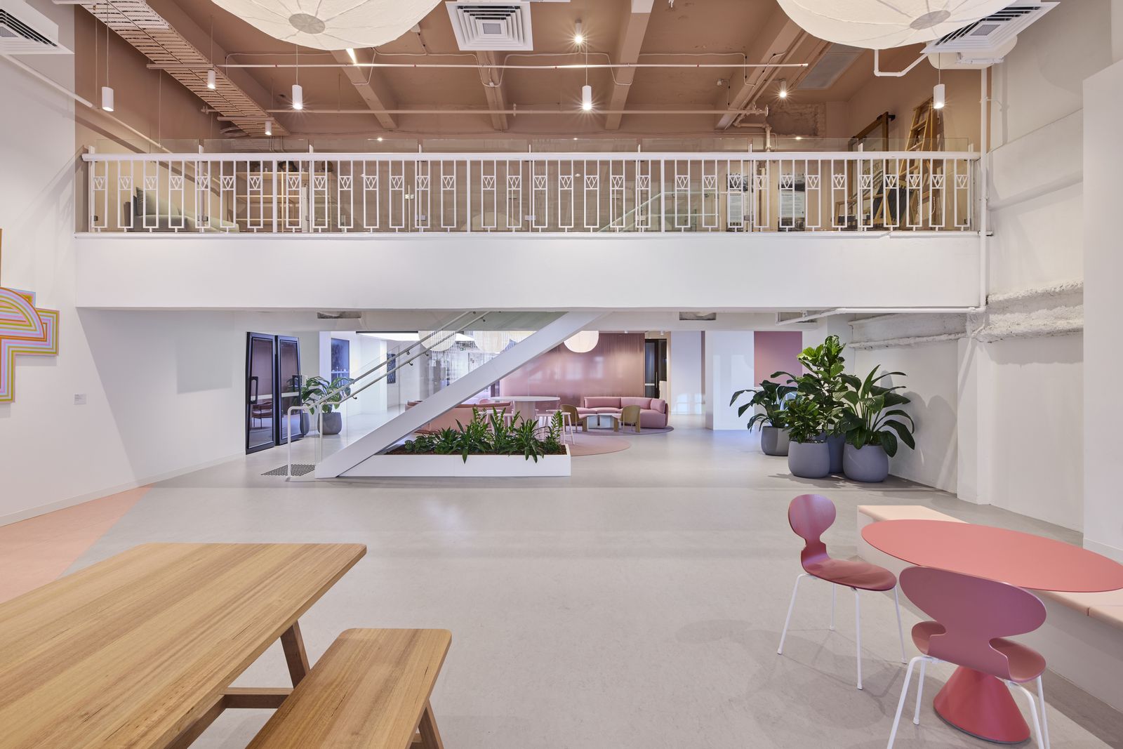 299 Bourke Street — office floor with mezzanine