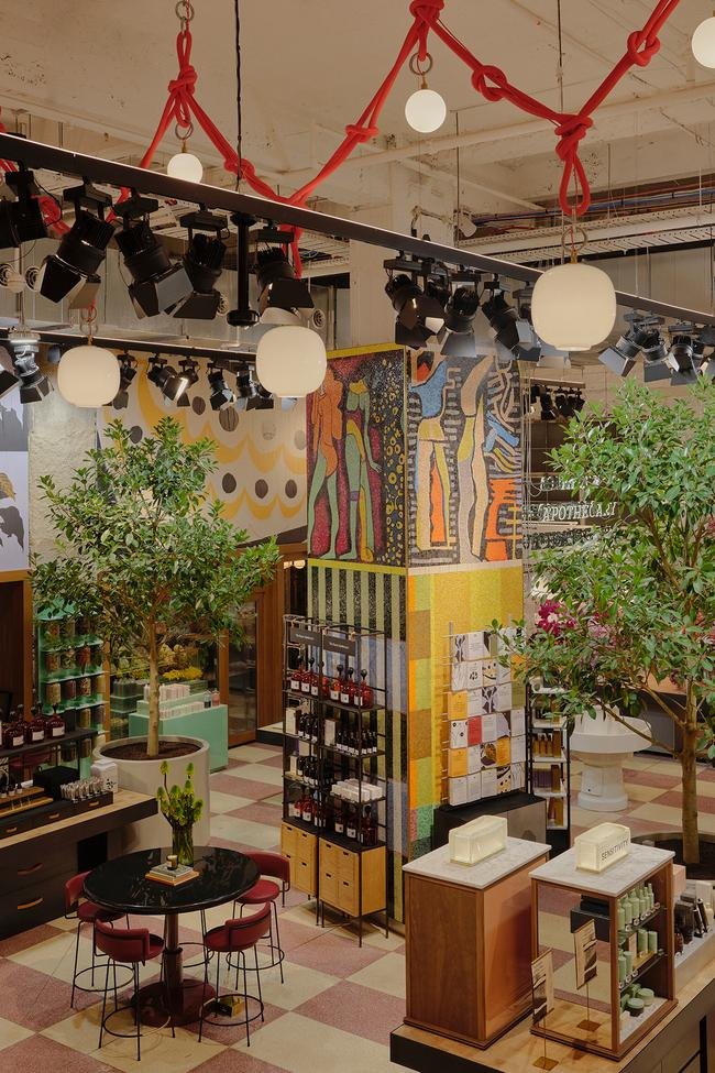 299 Bourke Street — feature column and displays in the MECCA flagship