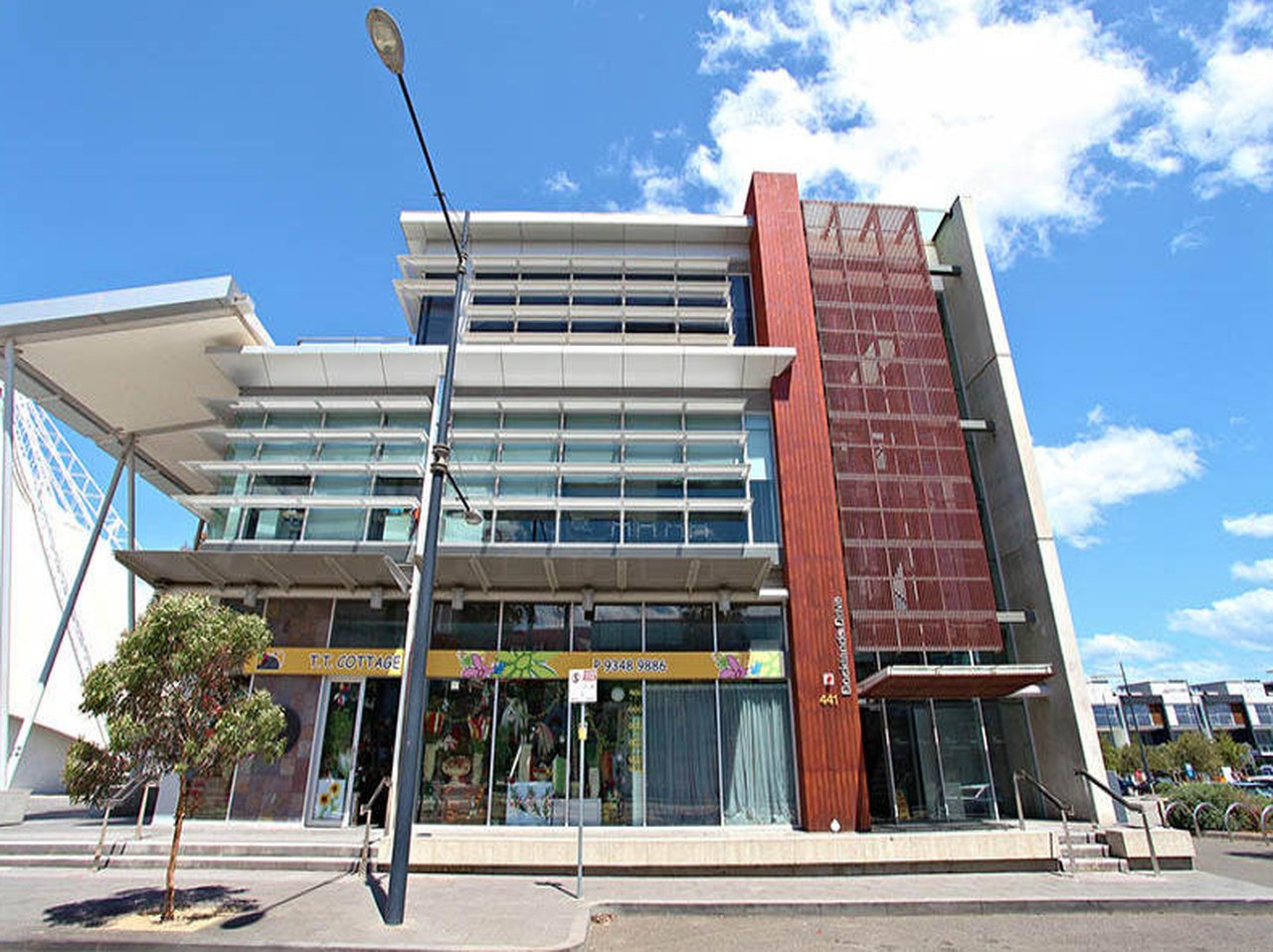 ING Waterfront City - street view of the completed building
